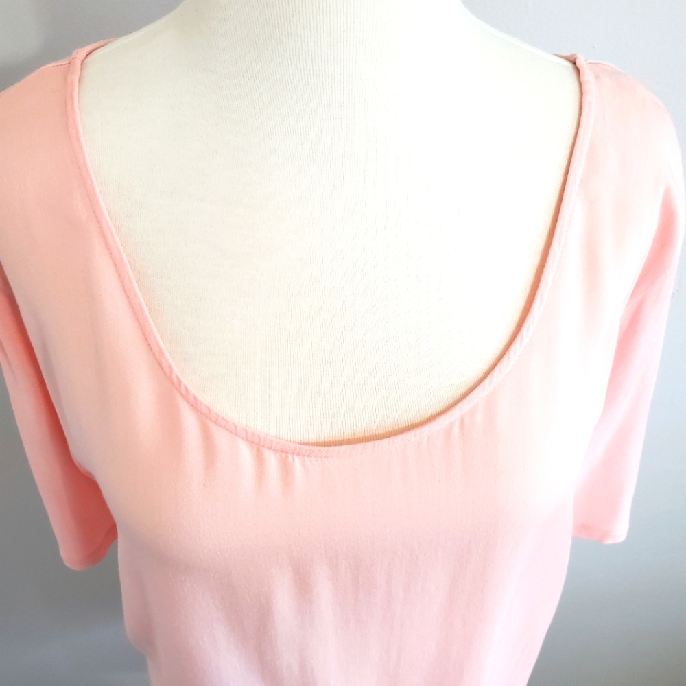 New INC Hi Low Rayon Baby Pink Tunic Top Size 3X - Picture 5 of 5
